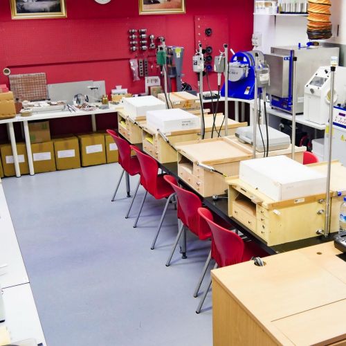 The Ruby room has casting equipment, egraving, plating, poslishing, 3D printing and more!